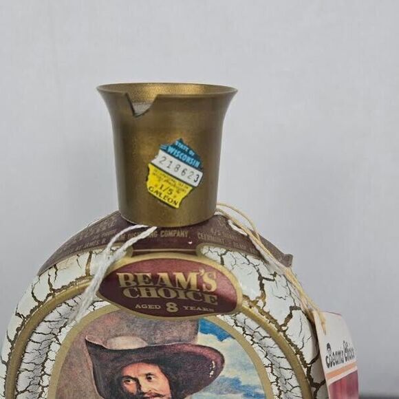 VTG 1969 Jim Beam Bourbon Whiskey Decanter The Bag Piper WIS Tax 9.5 X 5.25 Empt - Picture 4 of 6